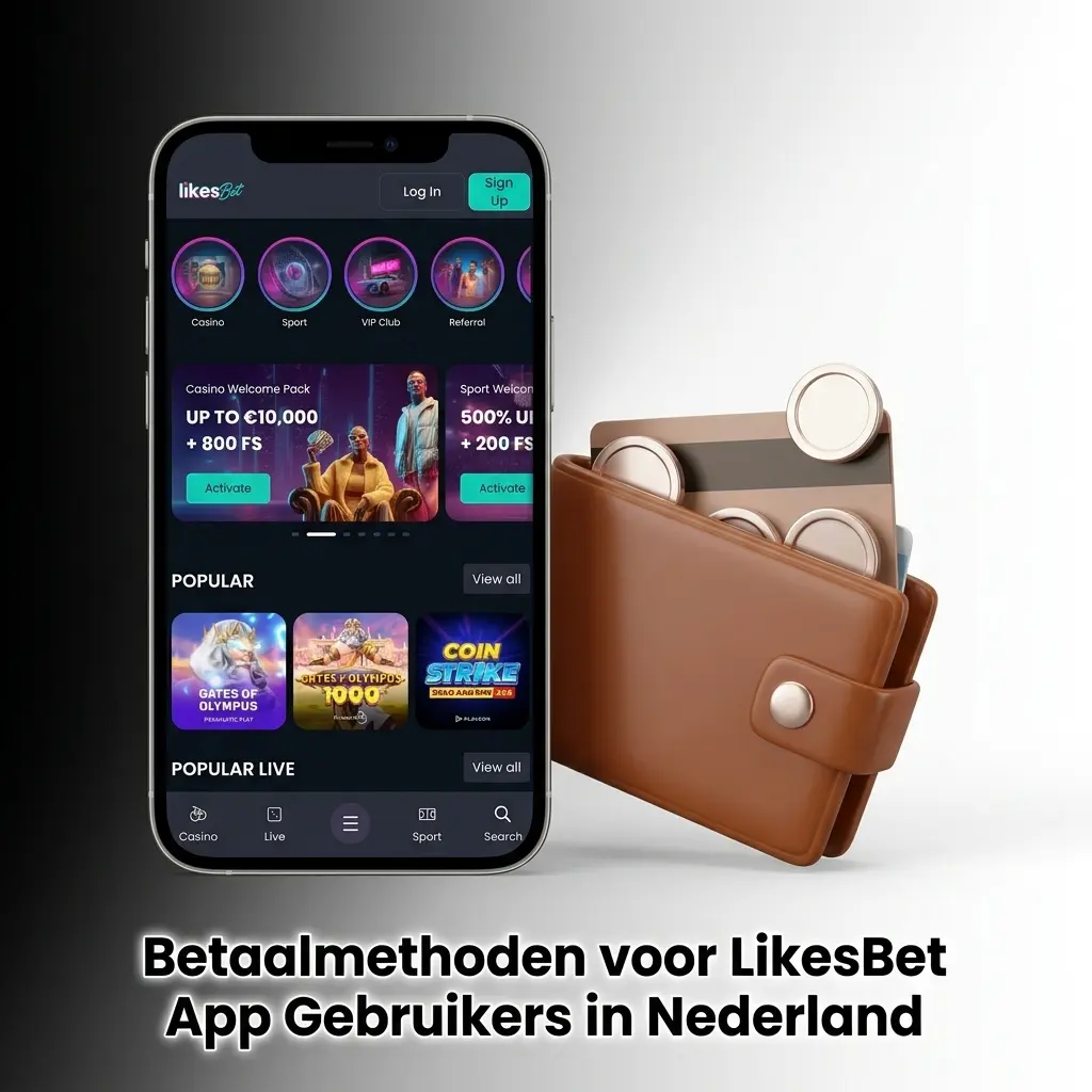 Betaalmethoden voor LikesBet App gebruikers