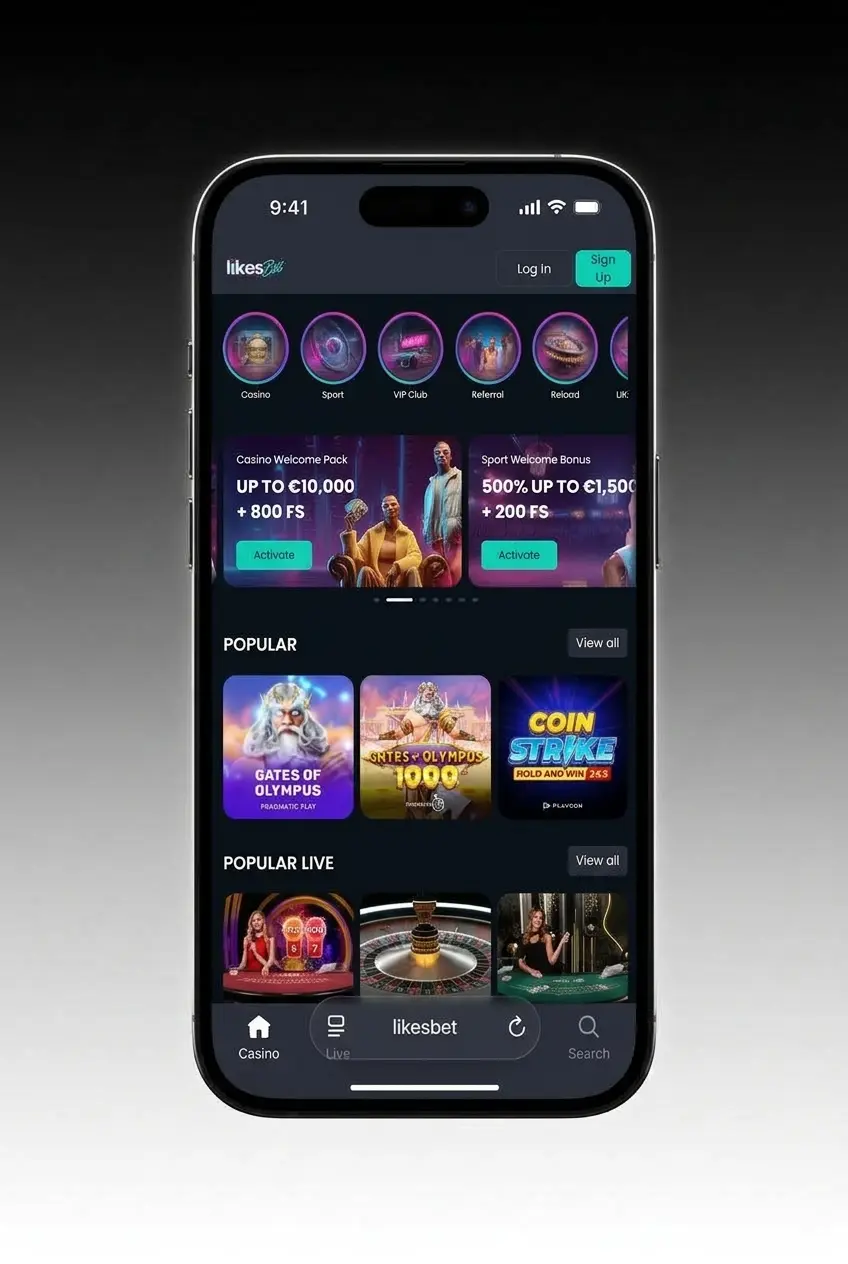 LikesBet iOS app installatie