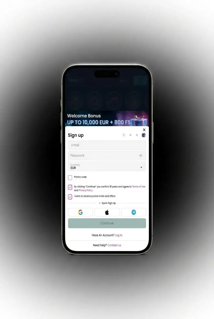 Weddenschap plaatsen in de LikesBet app
