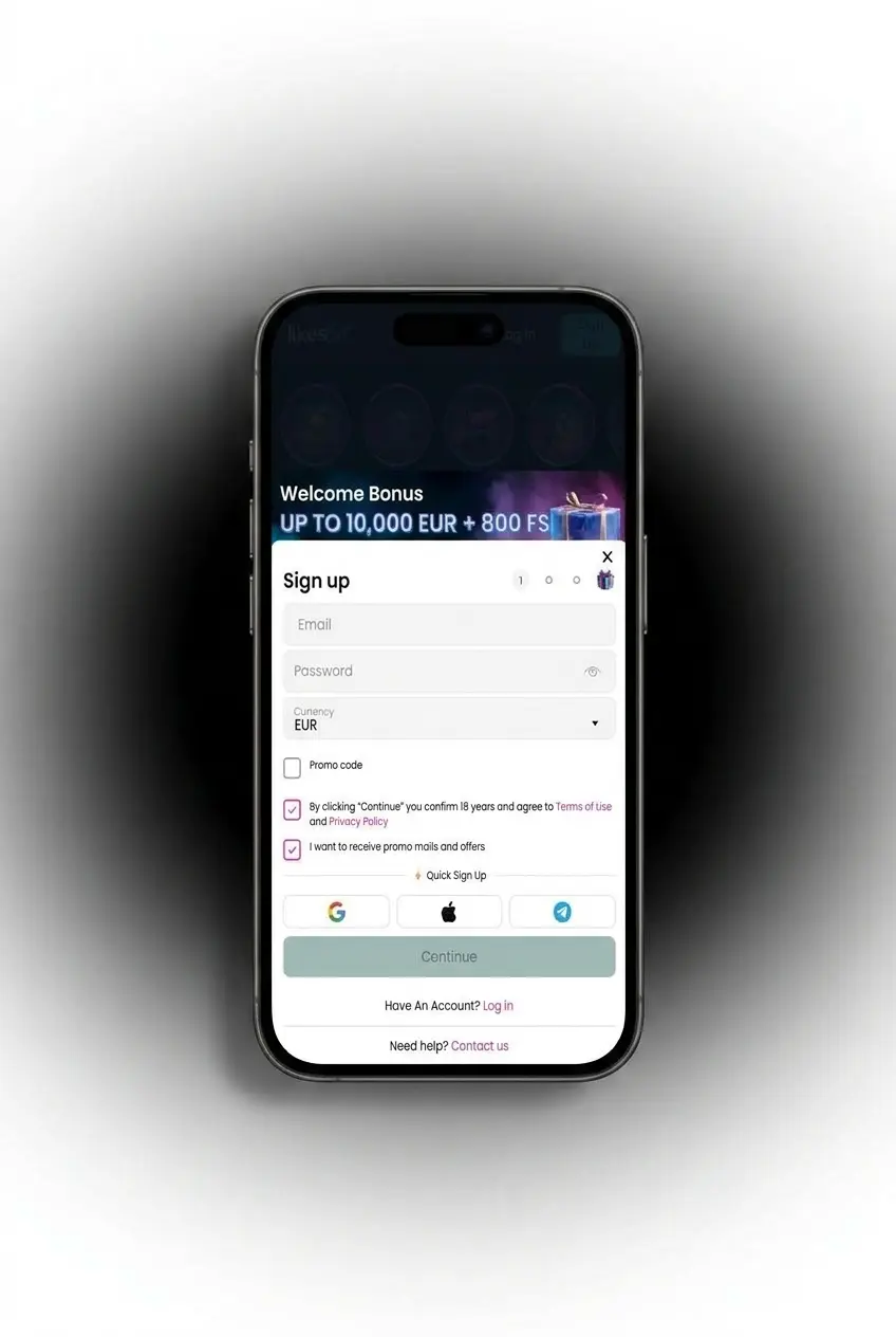 LikesBet esports wedden app op smartphone