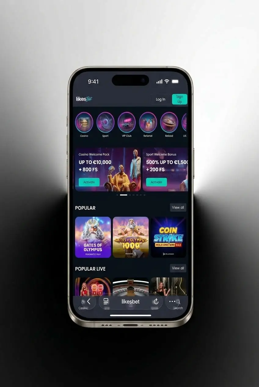 LikesBet app installeren op iOS als PWA