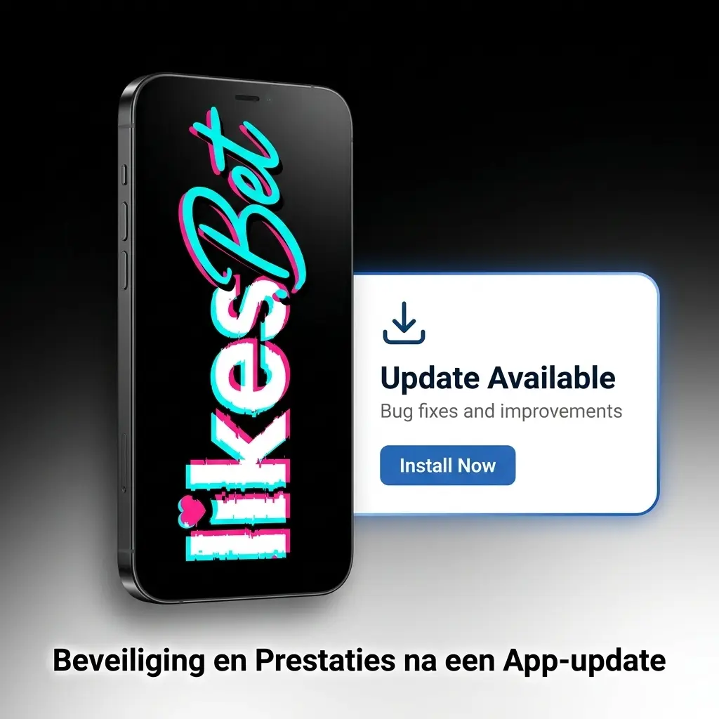 App-update scherm met beveiliging en prestaties
