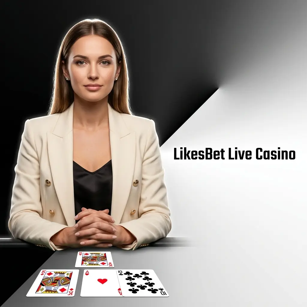 Live dealer aan tafel bij LikesBet Live Casino