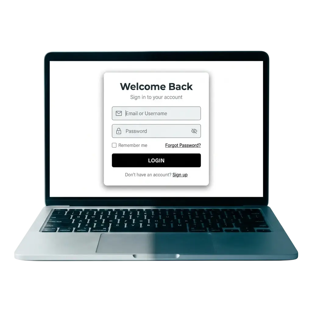 LikesBet login scherm op mobiel en desktop