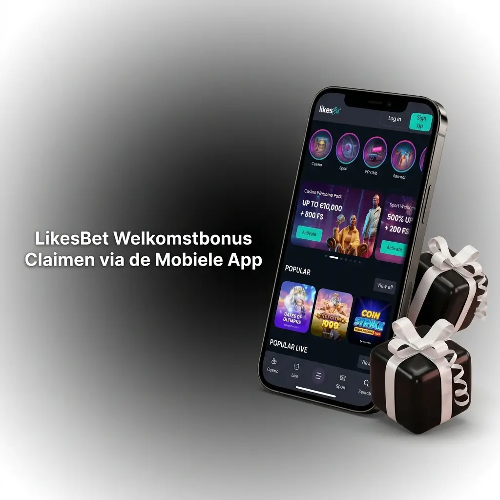 LikesBet mobiele app welkomstbonus