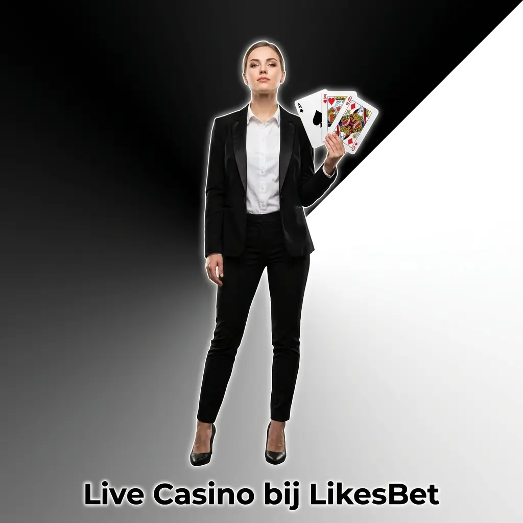 Live casino studio met dealer bij LikesBet