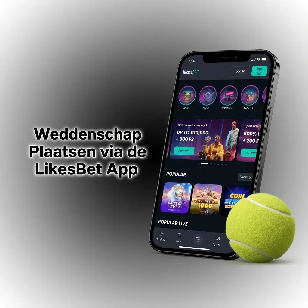 Weddenschap plaatsen via de LikesBet app